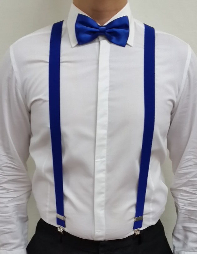 Suspenders in Royal Blue